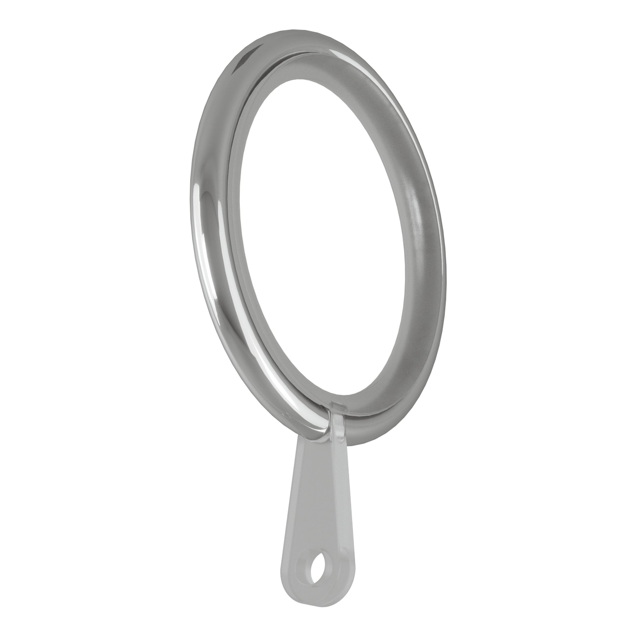 Polished Stainless Effect Curtain Rings - Rothley