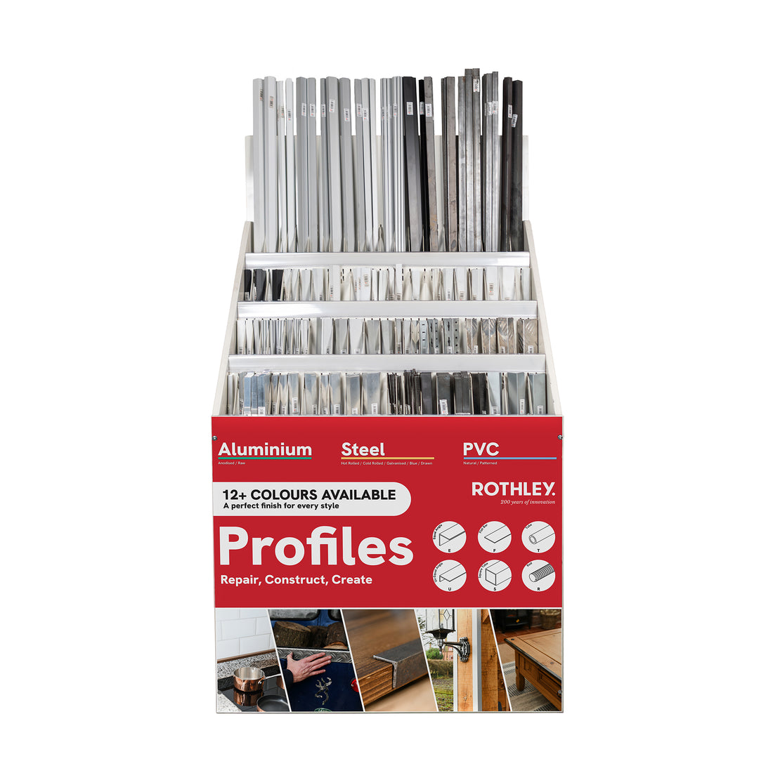 1000mm Profile Display POS (1m & 2m Lengths)