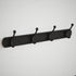 Hook Rail with 4 Hooks