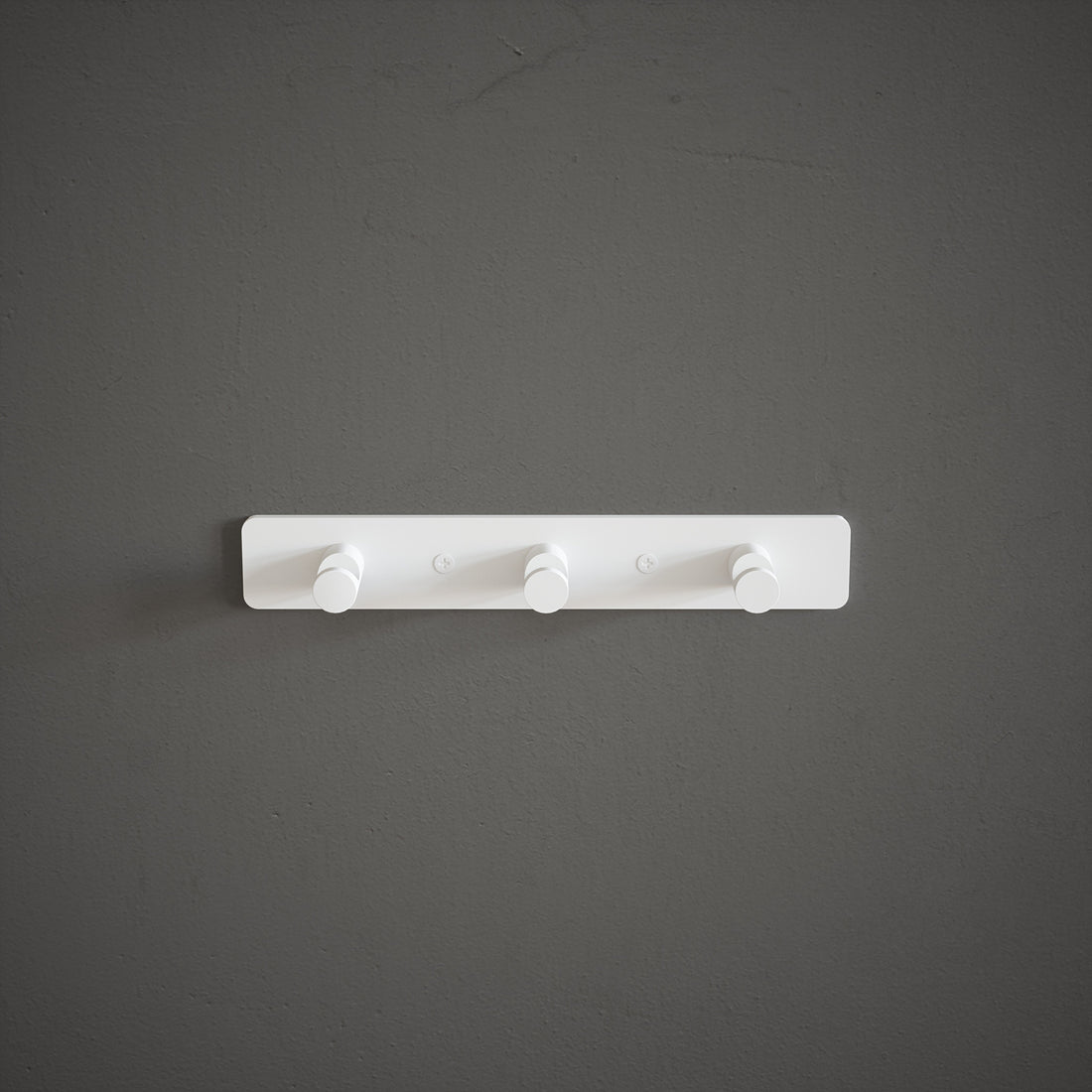 Hook Rail 3 Peg Aluminium