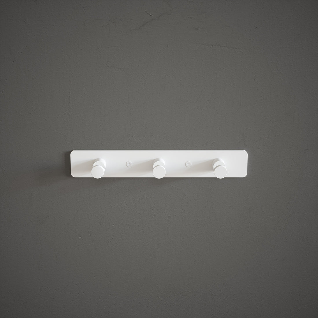 Hook Rail 3 Peg Aluminium