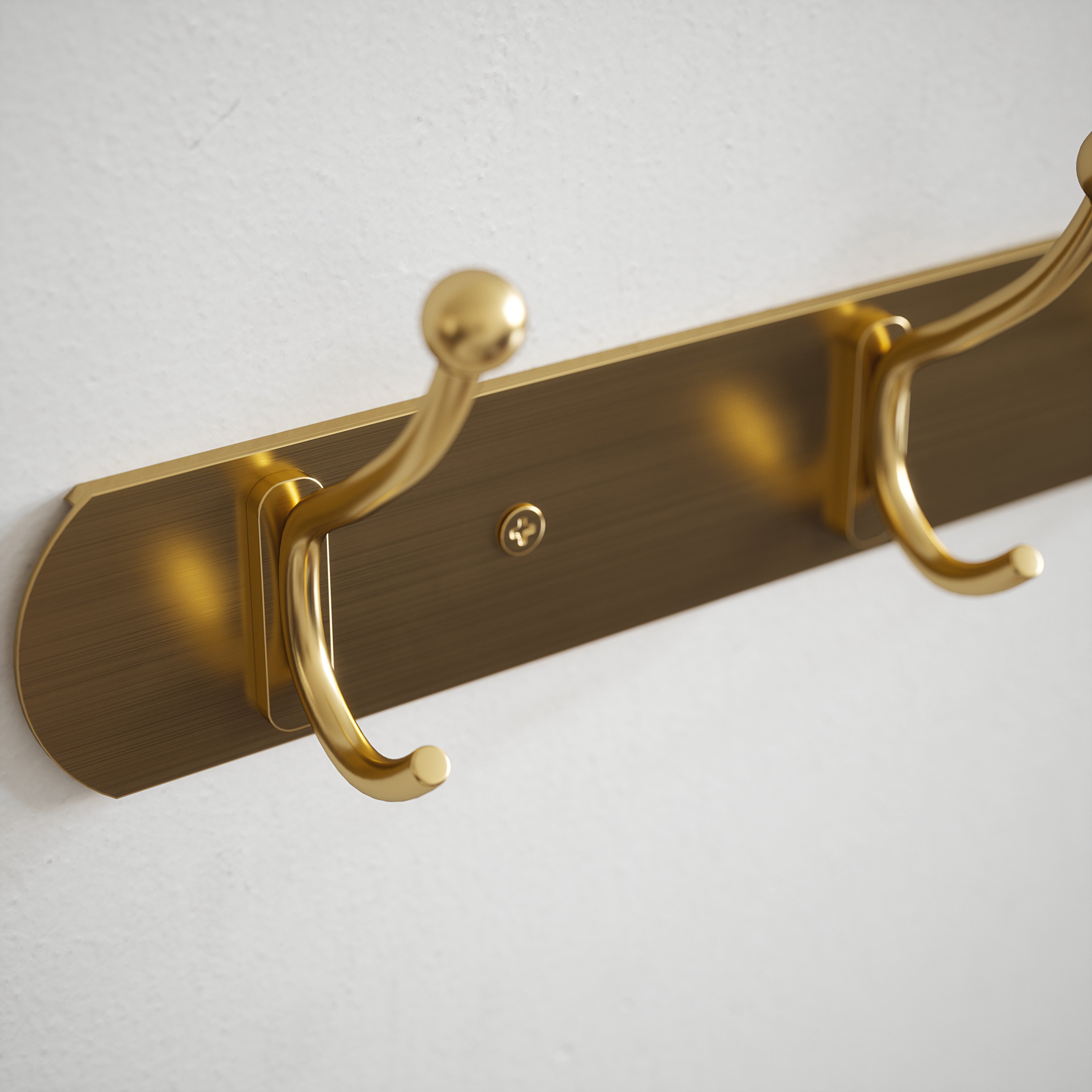 Hook Rail with 4 Hooks