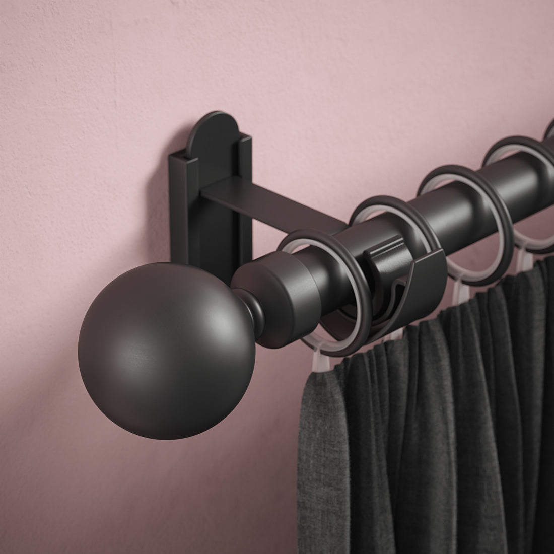 Klick Fit Curtain Pole Kit