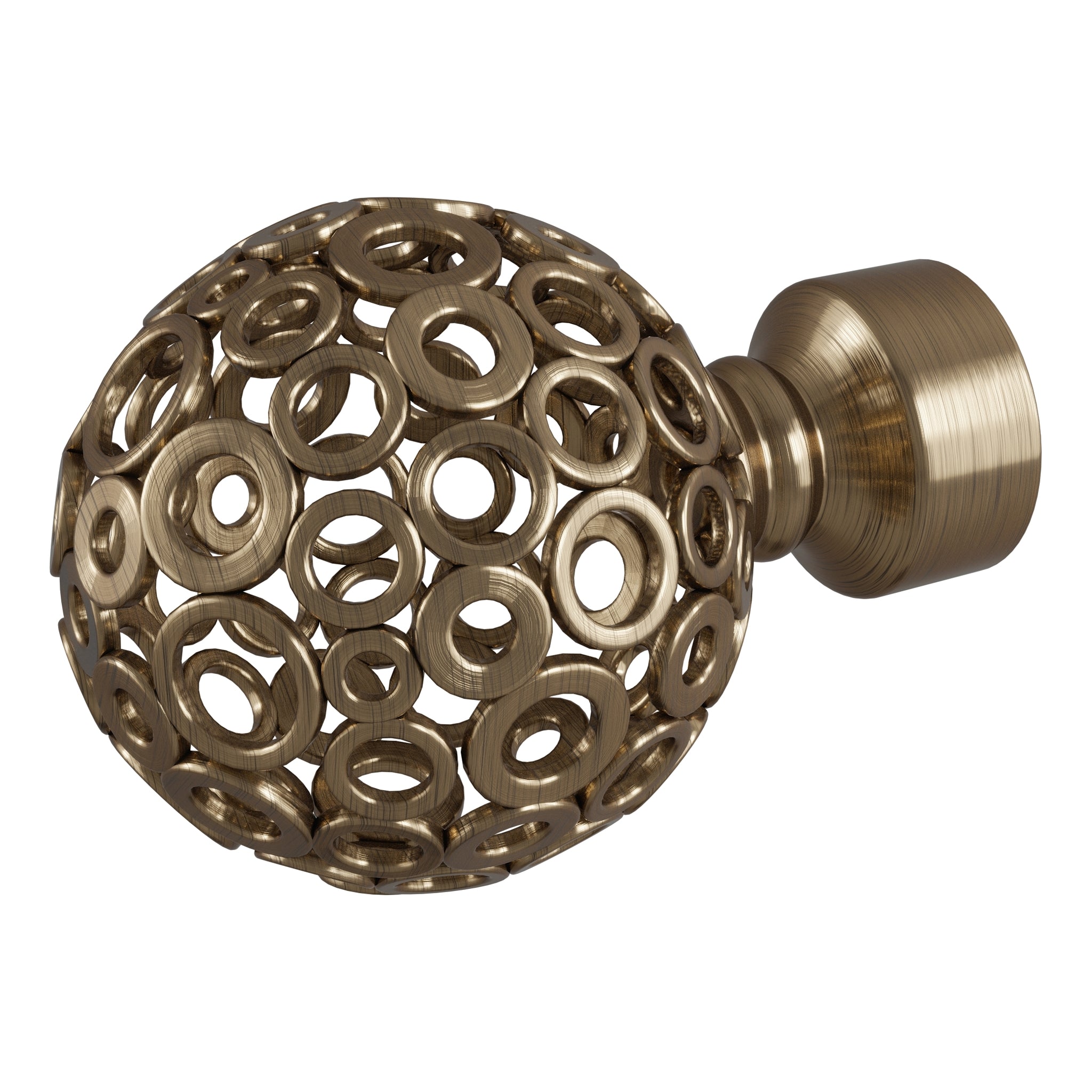 Pattern Orb Finial for 25mm Curtain Pole (2 per pack) - Rothley
