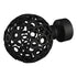 Matt Black Pattern Orb Finial - Rothley