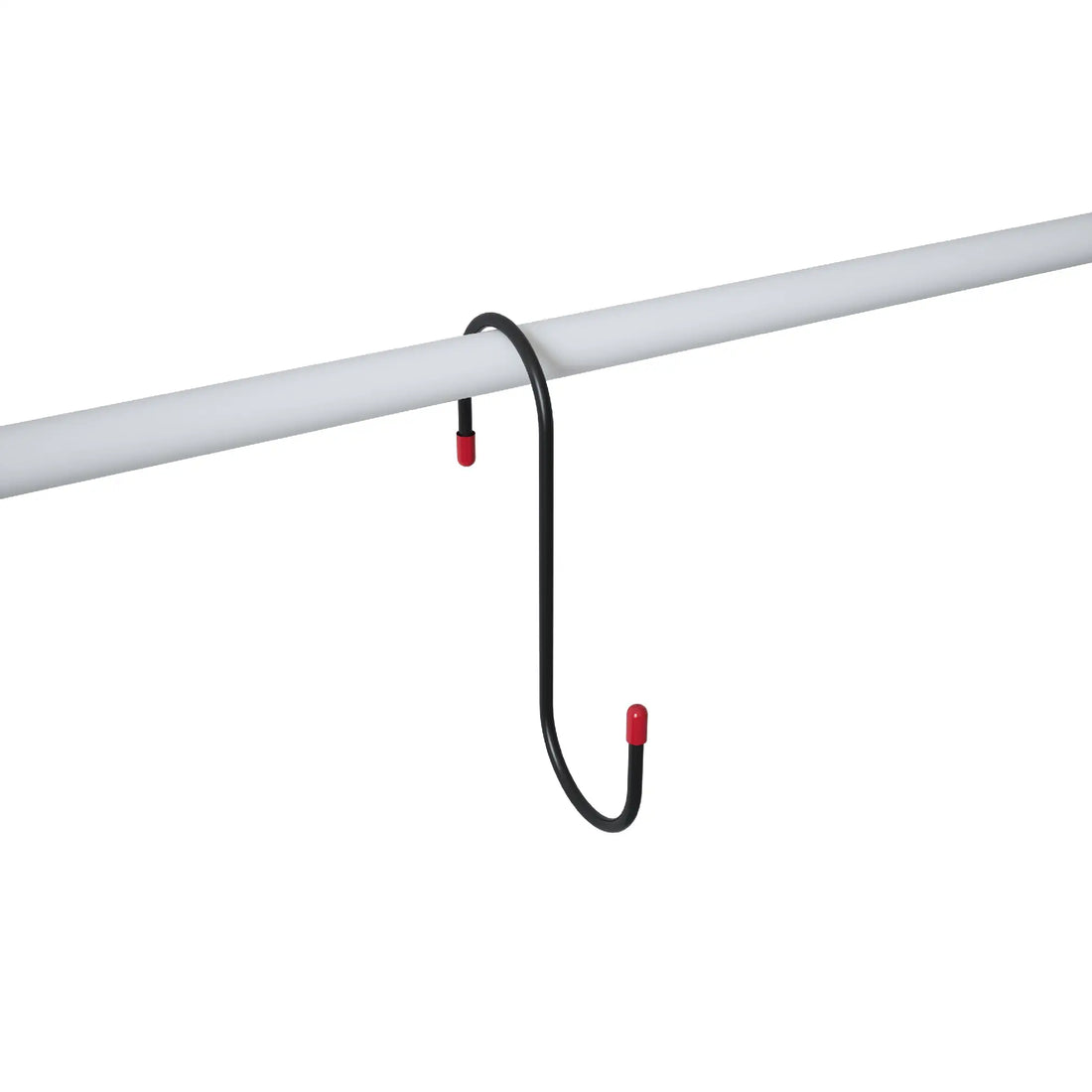 200mm S Hook Black With Red Caps