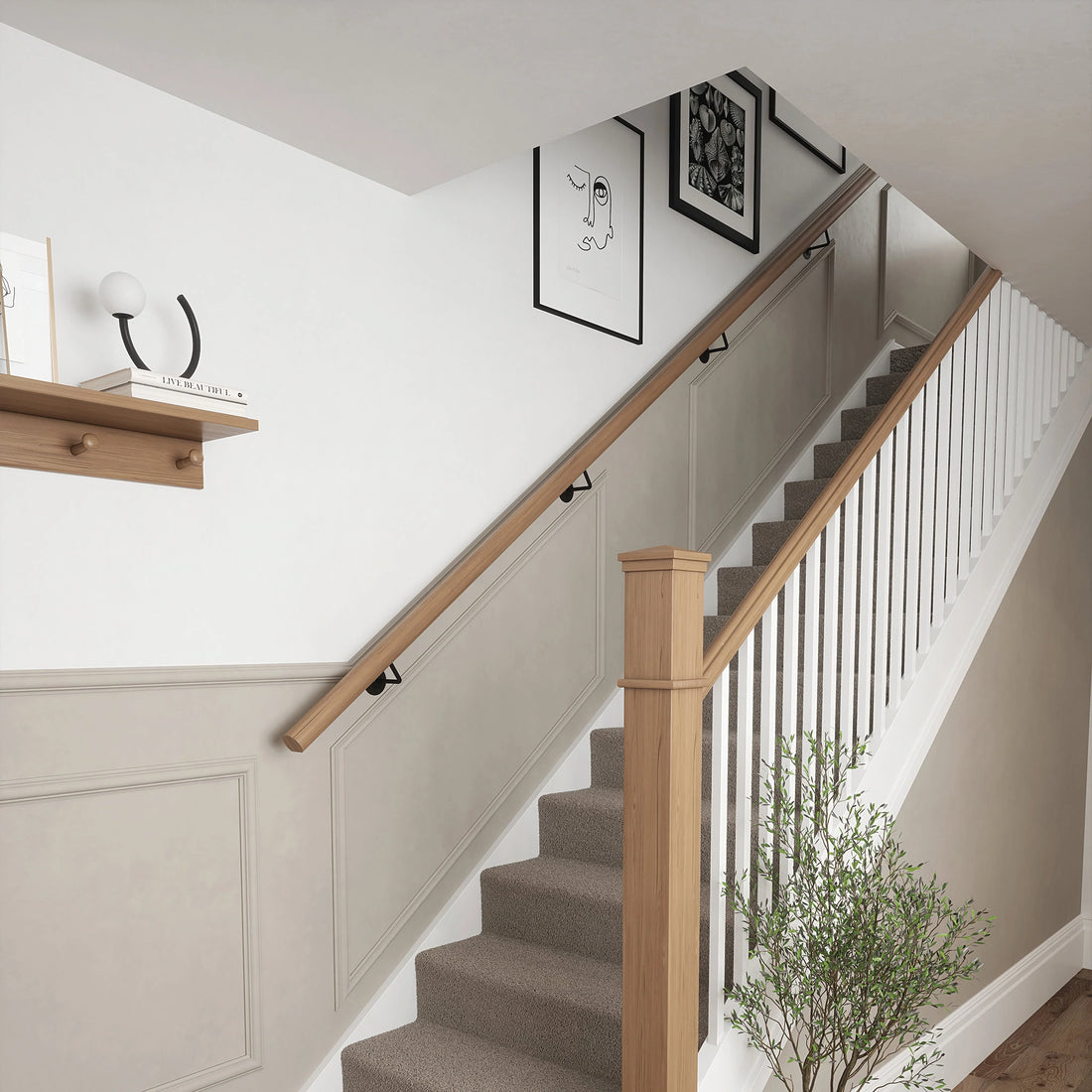 Handrail Bracket For Wooden Rail