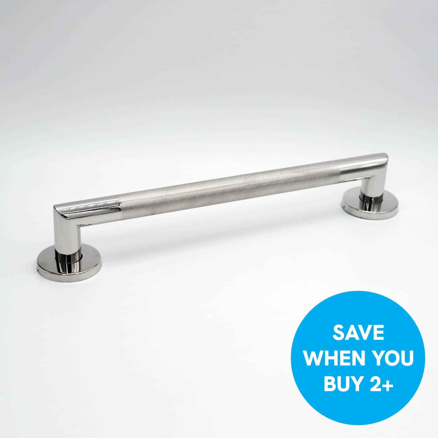 Knurled Stainless Steel Grab Rail