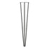 Hairpin Legs - 3 Pins Gun Metal - Polished 870mm (L)