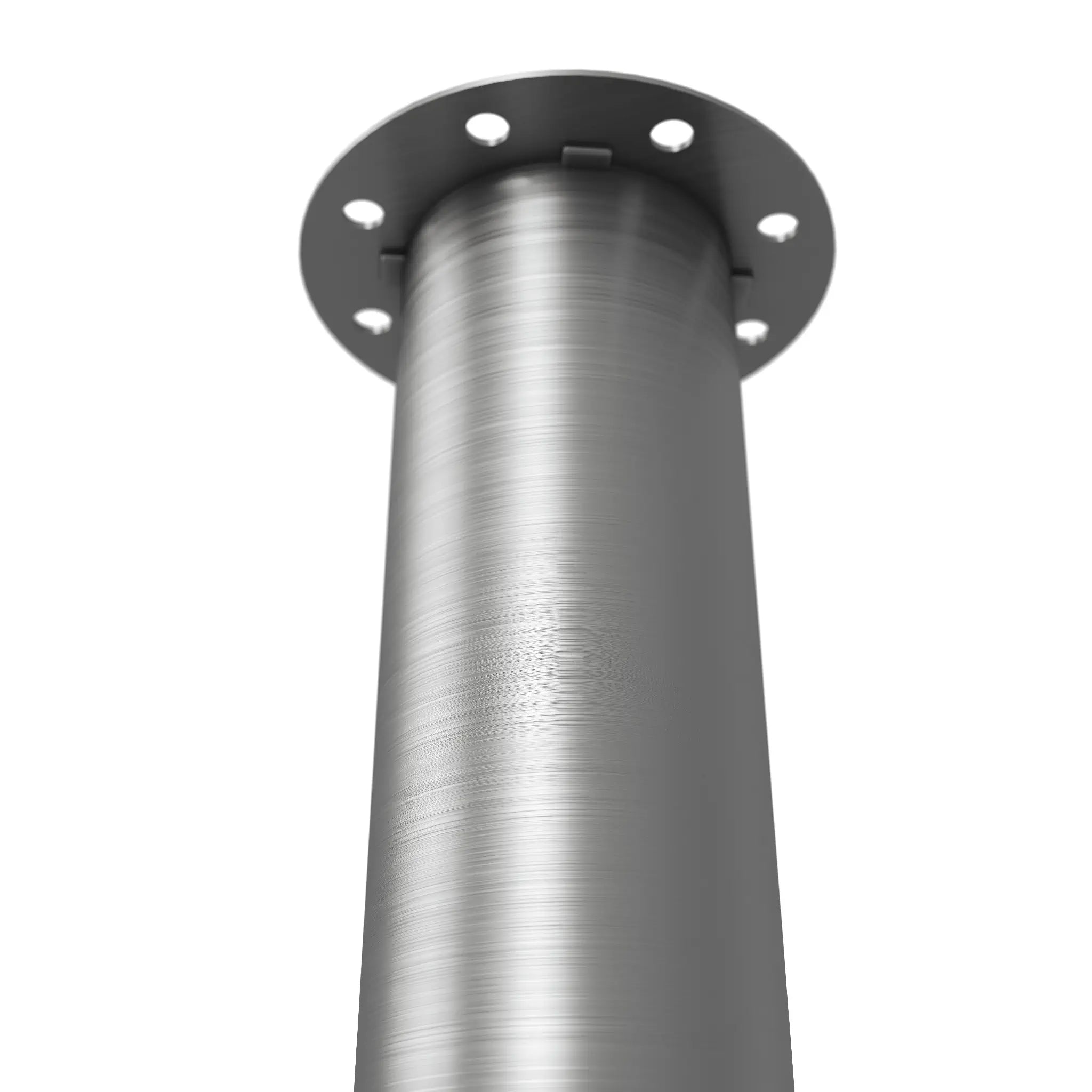 Round Adjustable Table Leg 50mm Diameter showing fitting positions