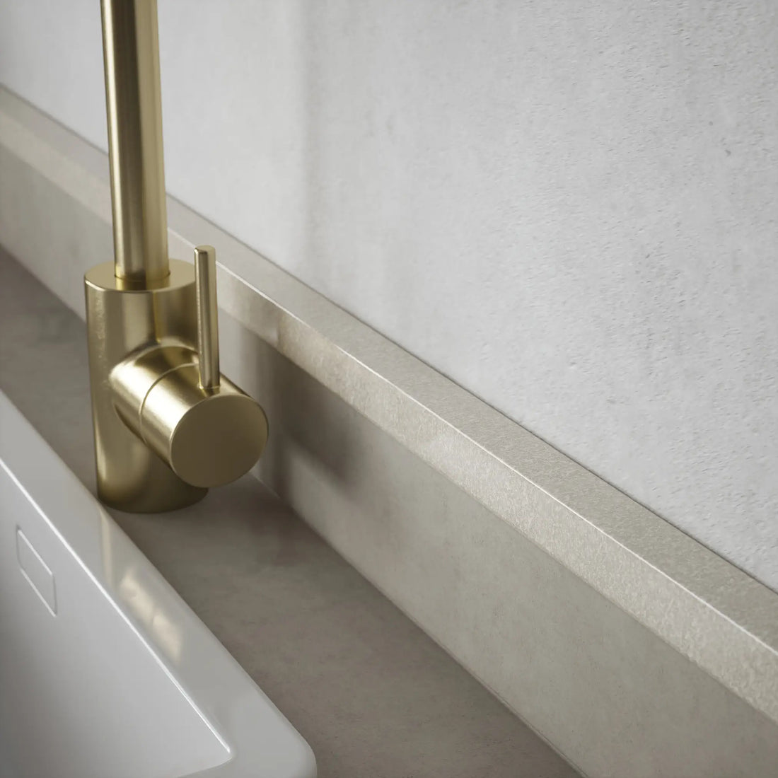 Equal Angle Profile Light Granite - Plastic PVC
