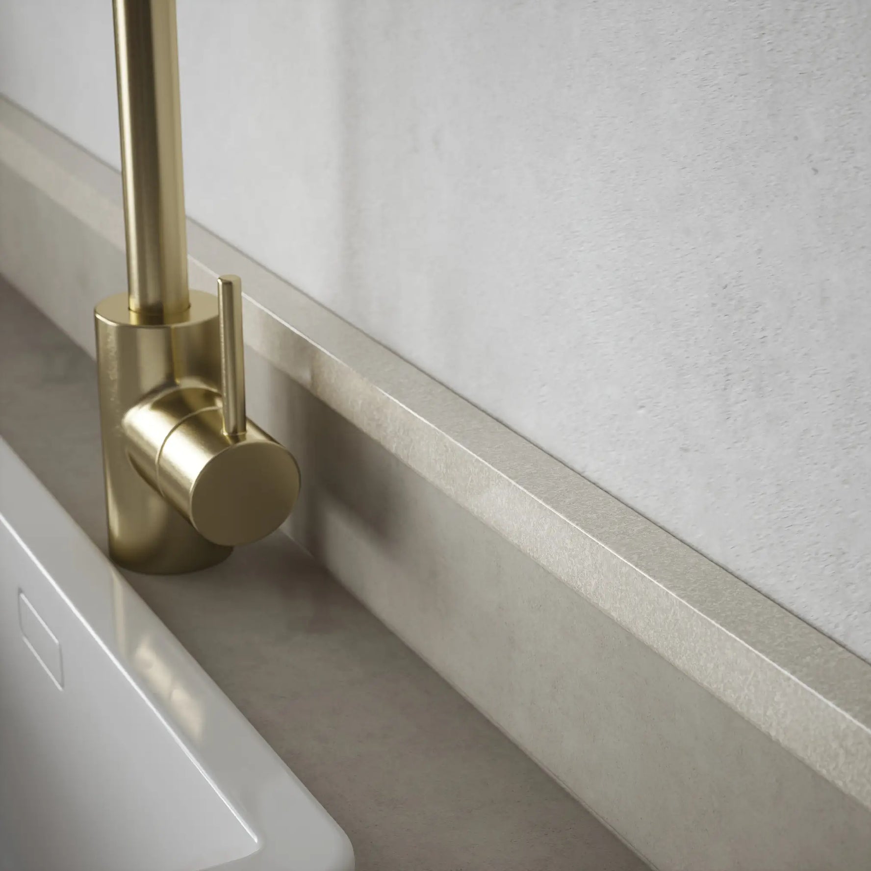 Equal Angle Profile Light Granite - Plastic PVC