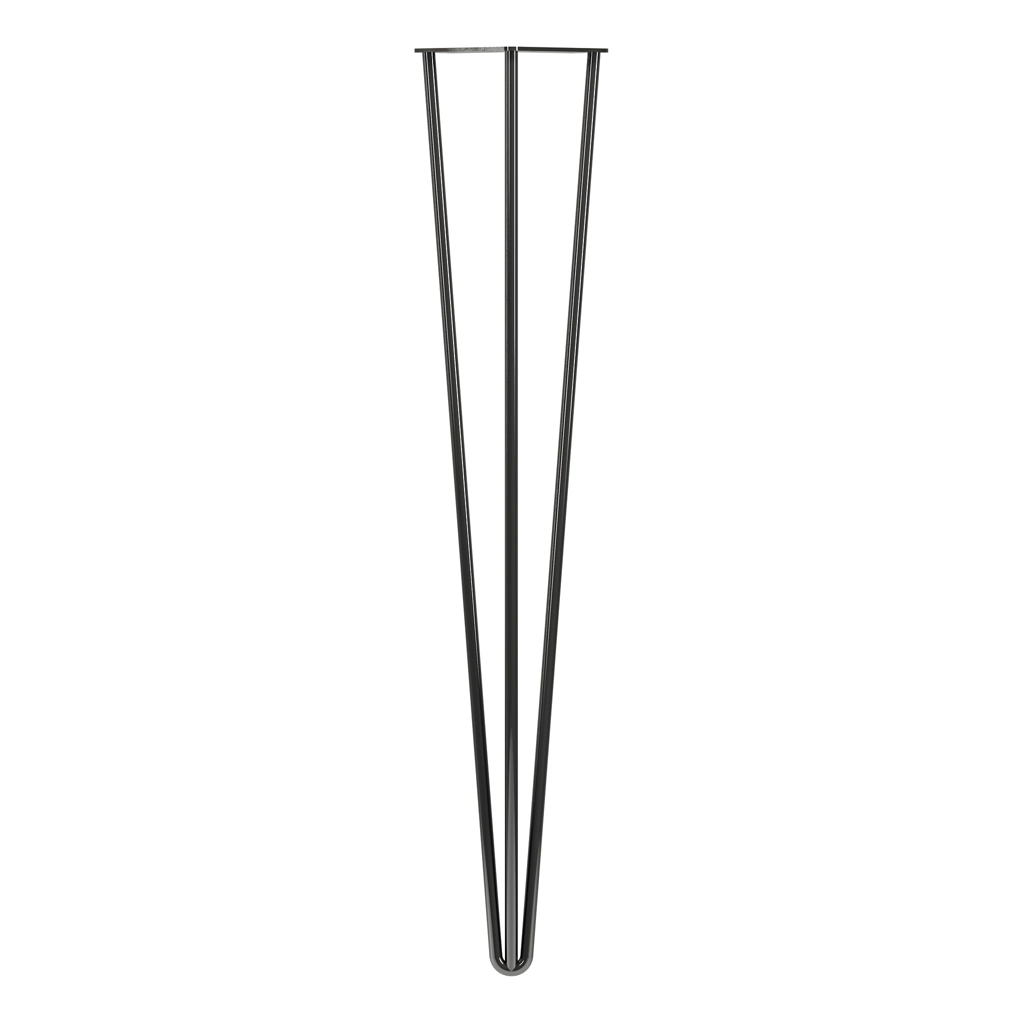 Hairpin Legs - 3 Pins Gun Metal - Polished 710mm (L)