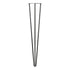 Hairpin Legs - 3 Pins Gun Metal - Polished 710mm (L)