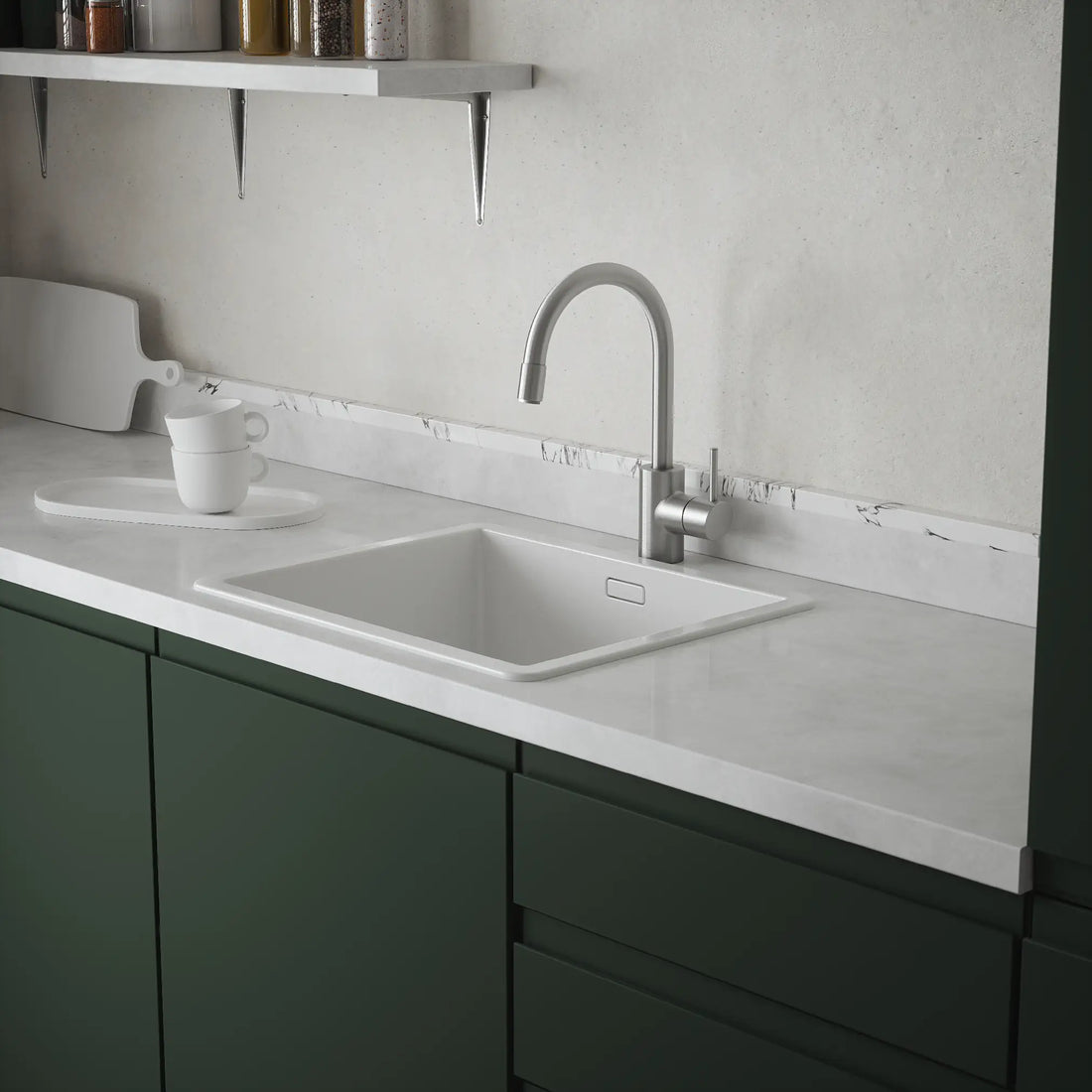 Equal Angle Profile Light Carrara Marble - Plastic PVC