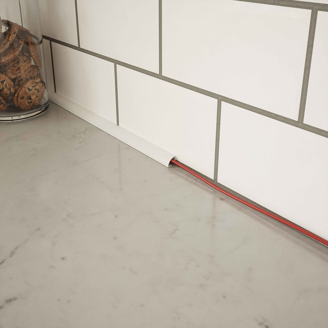 Quadrant Profile - White Plastic PVC