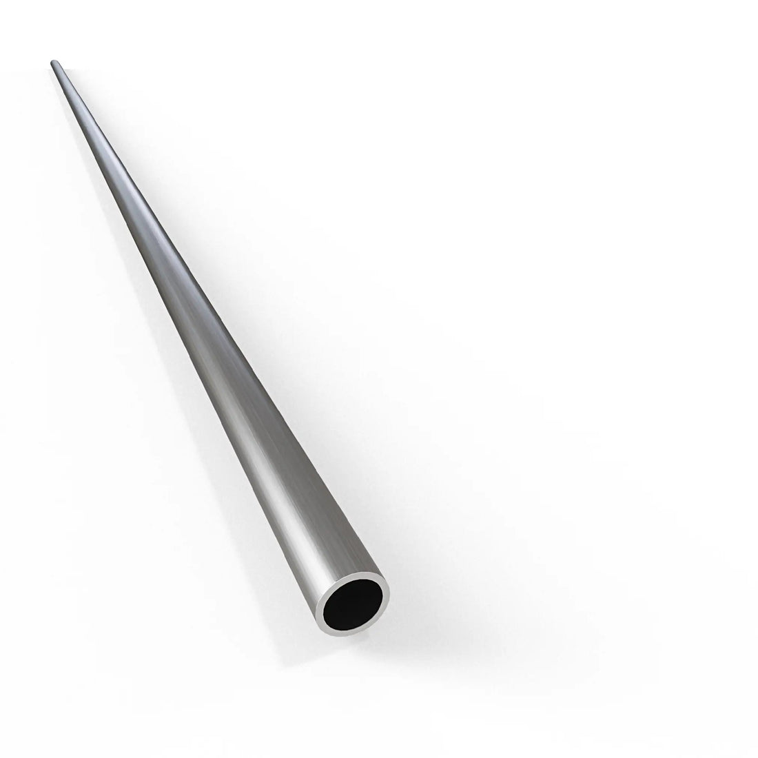 Round Tube - Silver Anodised Aluminium