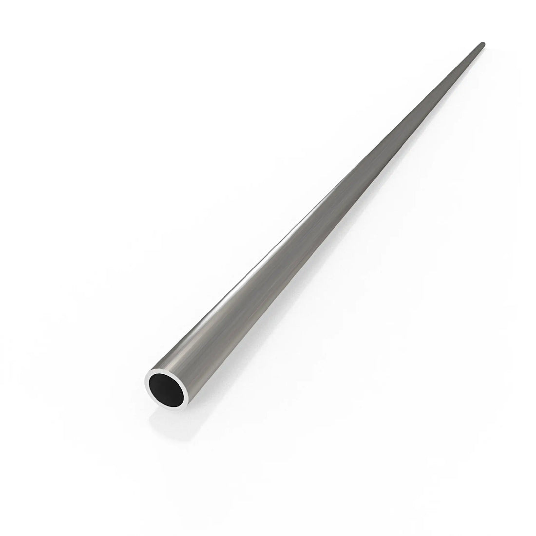 Round Tube - Silver Anodised Aluminium