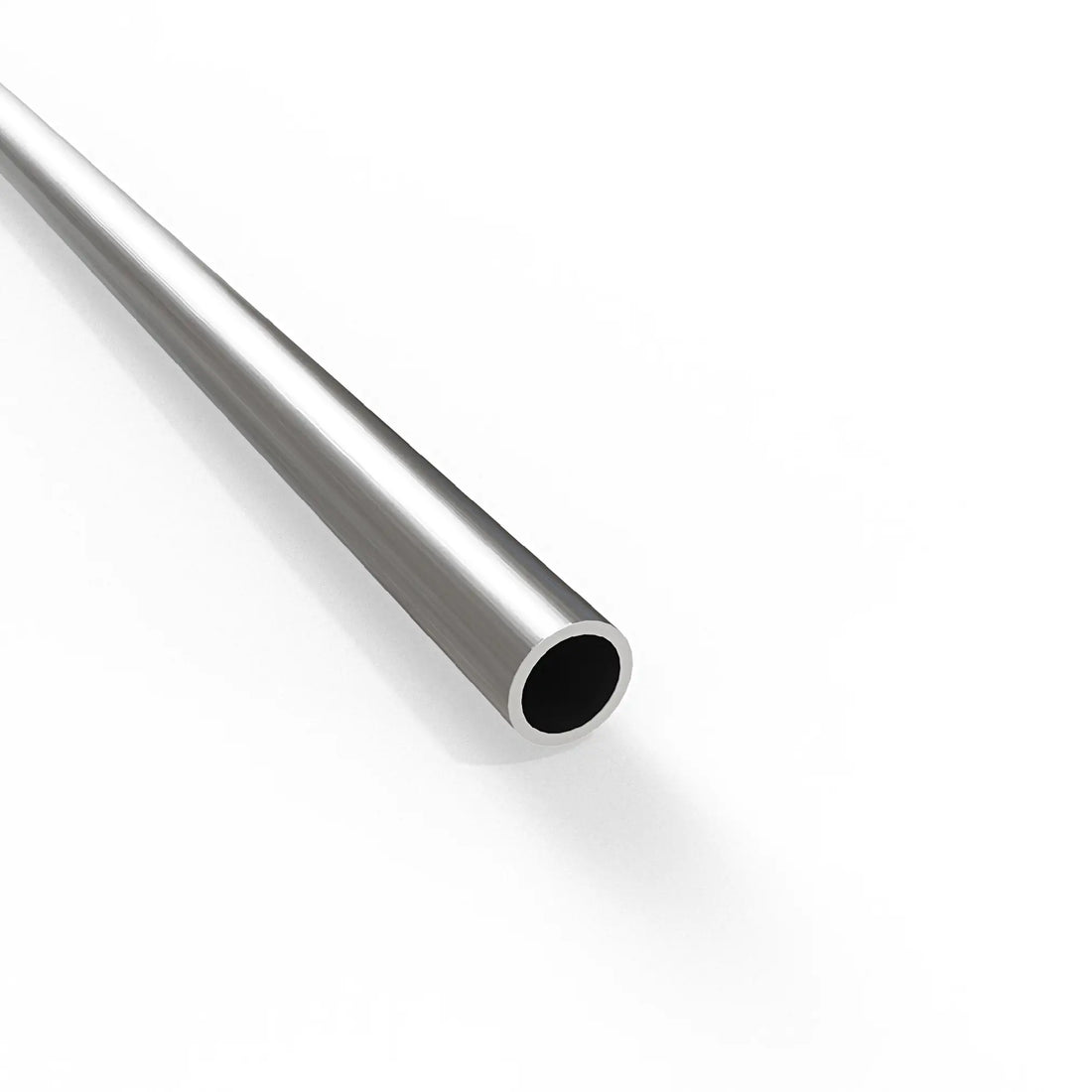 Round Tube - Silver Anodised Aluminium