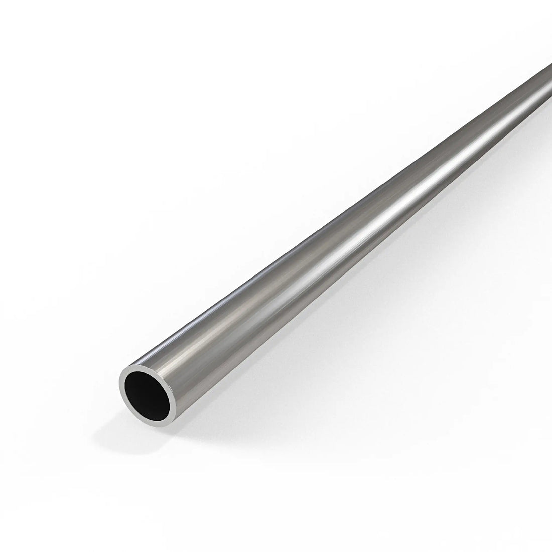 Round Tube - Silver Anodised Aluminium