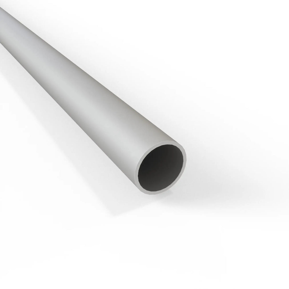 Round Tube - Silver Anodised Aluminium