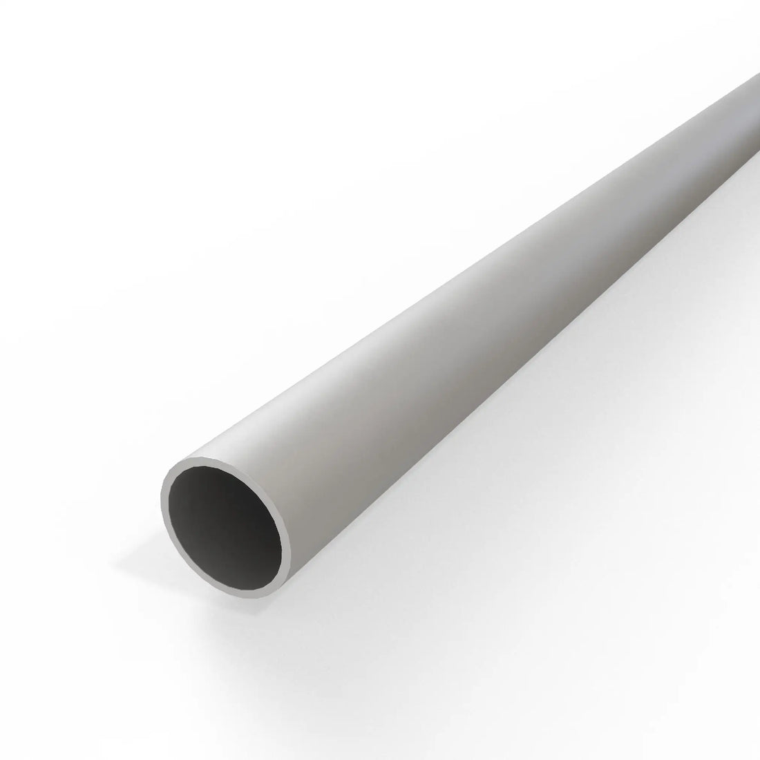 Round Tube - Silver Anodised Aluminium