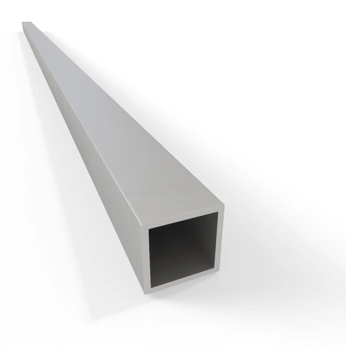Square Tube Profile - Silver Anodised Aluminium
