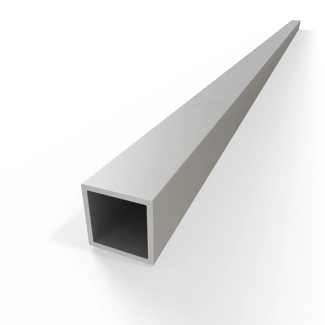 Square Tube Profile - Silver Anodised Aluminium