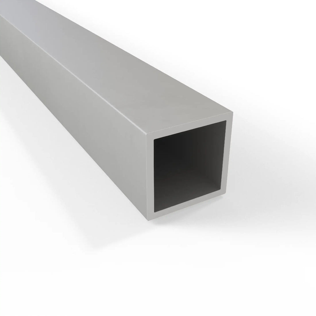 Square Tube Profile - Silver Anodised Aluminium