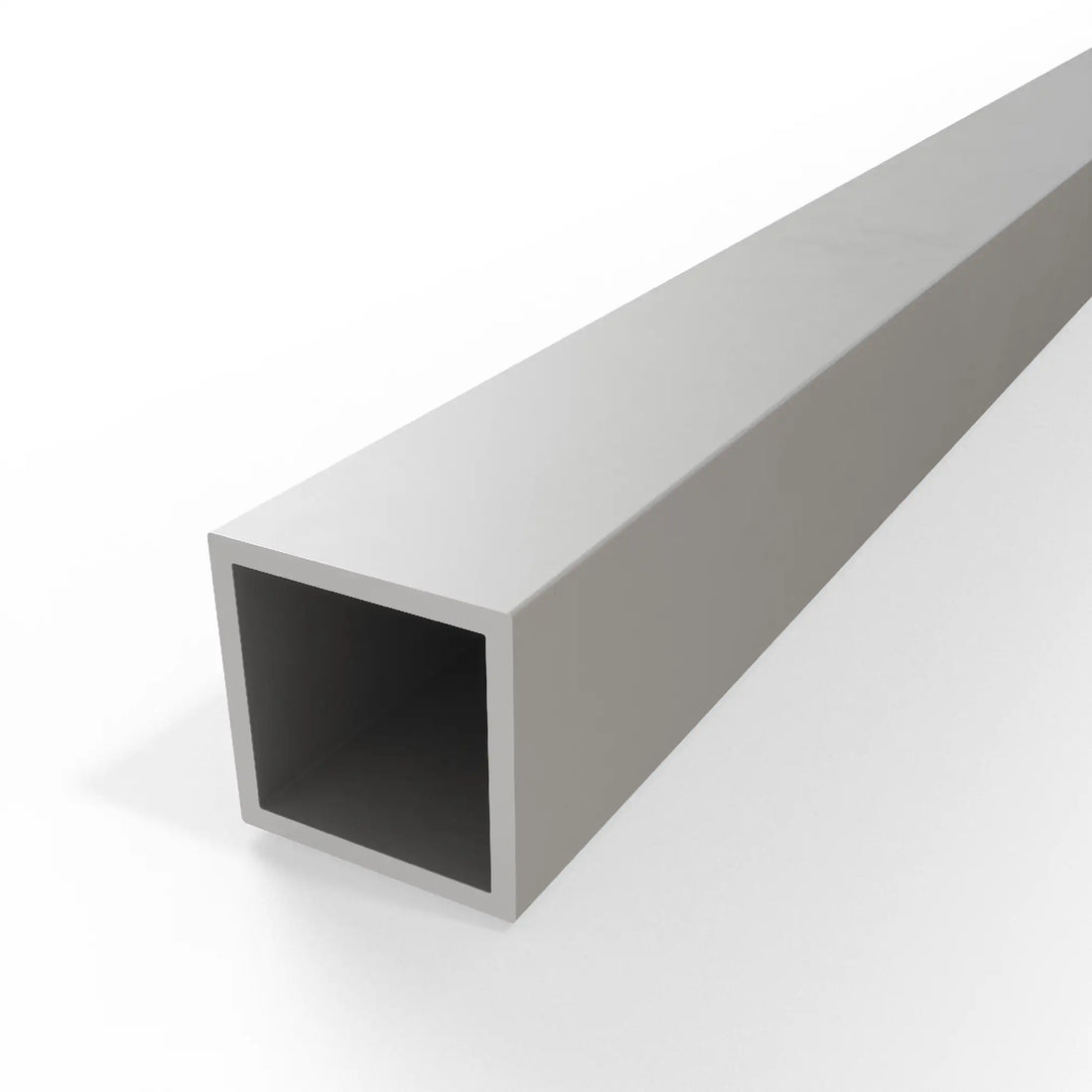 Square Tube Profile - Silver Anodised Aluminium