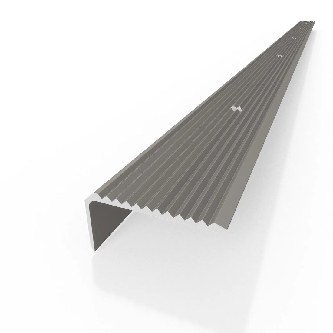 Step Edging Profile Silver Anodised - Aluminium