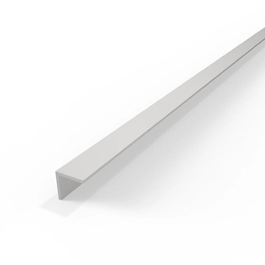 Equal Angle Profile White - Plastic PVC