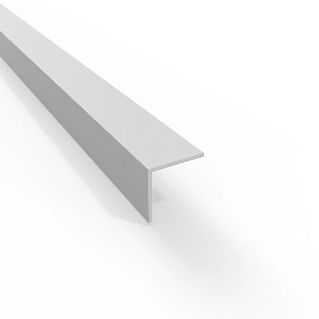Equal Angle Profile White (Adhesive) - Plastic PVC
