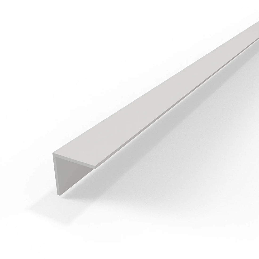 Equal Angle Profile White (Adhesive) - Plastic PVC