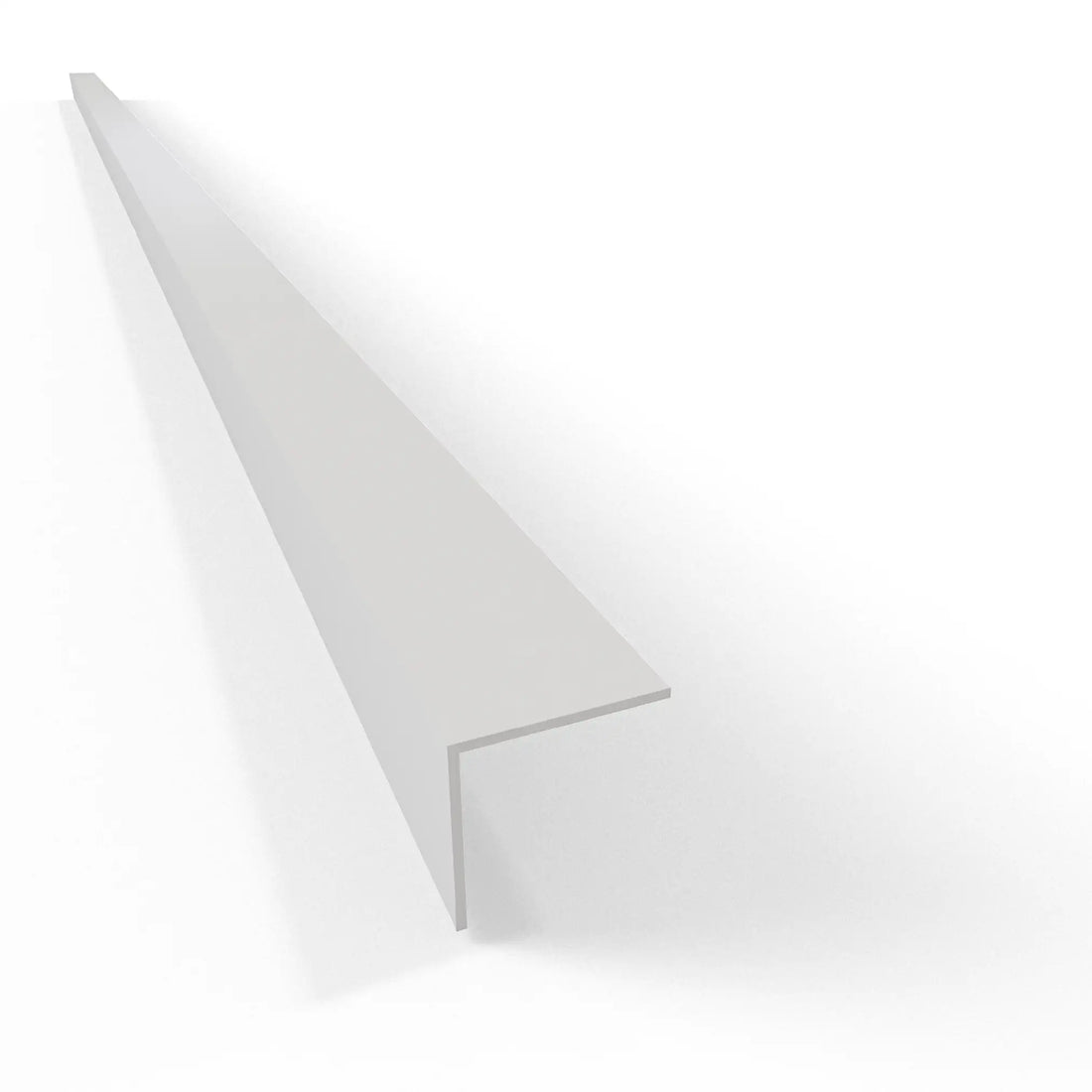 Equal Angle Profile White (Adhesive) - Plastic PVC