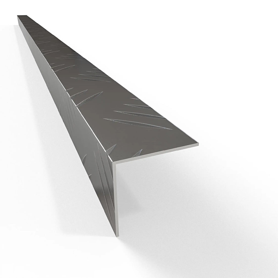 Checker Equal Angle Profile - Natural Aluminium
