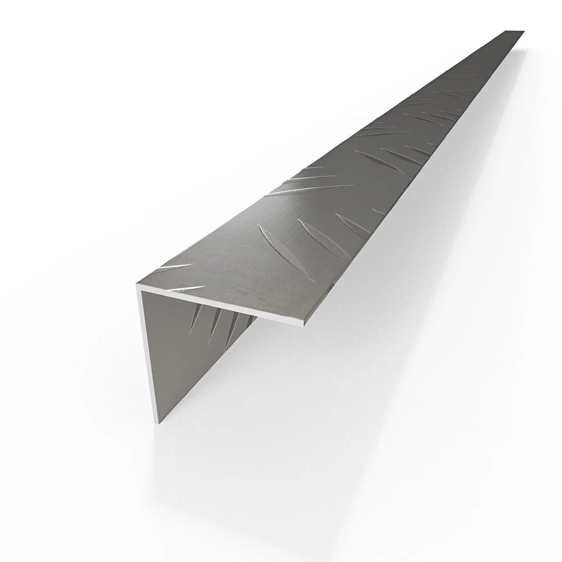 Checker Equal Angle Profile - Natural Aluminium