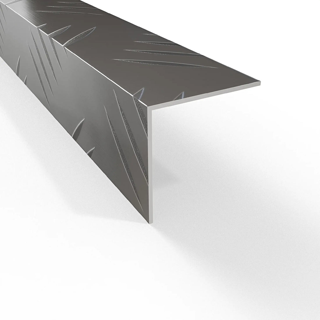 Checker Equal Angle Profile - Natural Aluminium