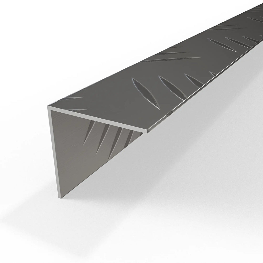 Checker Equal Angle Profile - Natural Aluminium