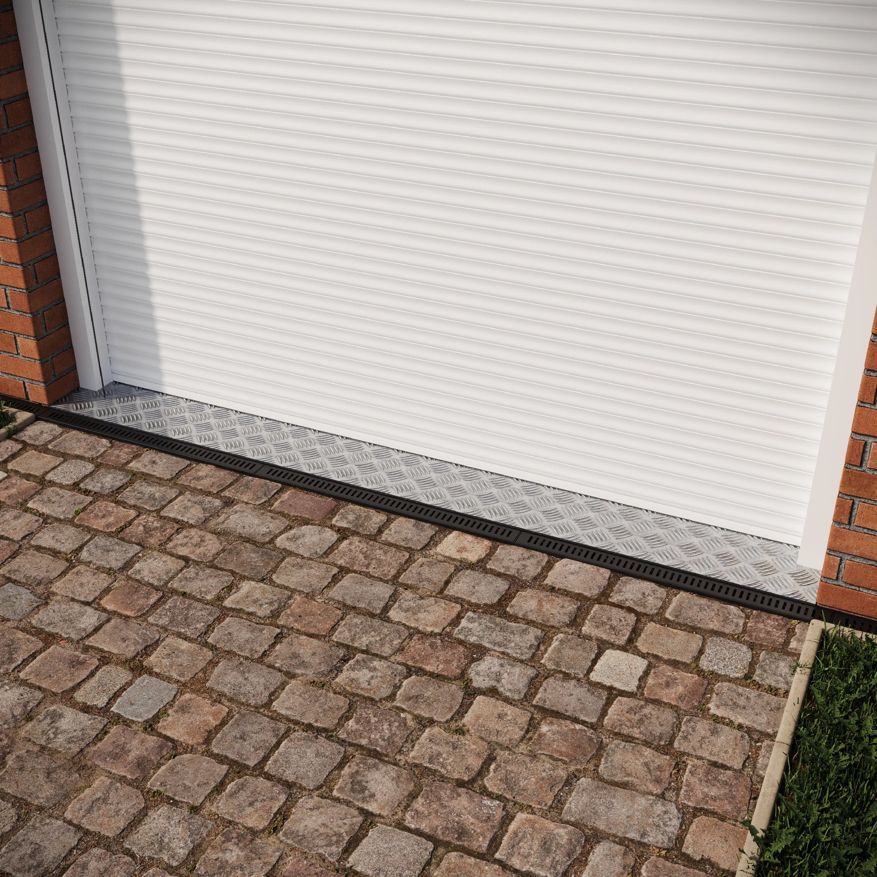 Checker Plate Full Sheet - Natural Aluminium