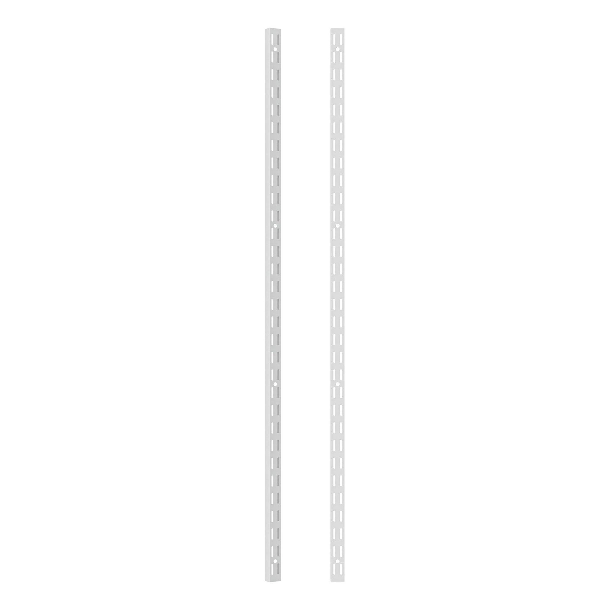 Twinslot Shelving Upright Matt White